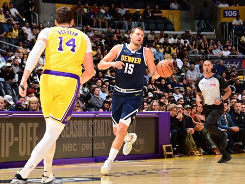 NBA回放全场录像高清：季前赛掘金vs湖人（10月17日）附比赛数据战报